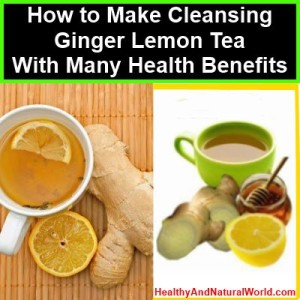 cleansing ginger lemon tea
