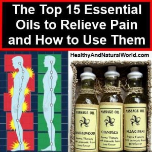 relieve pain with essential oils