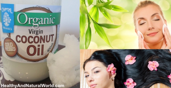 Coconut Oil Secrets for Beautiful Glowing Skin and Shiny Hair